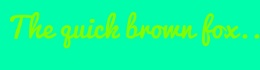 Image with Font Color 82FC00 and Background Color 00FDAB
